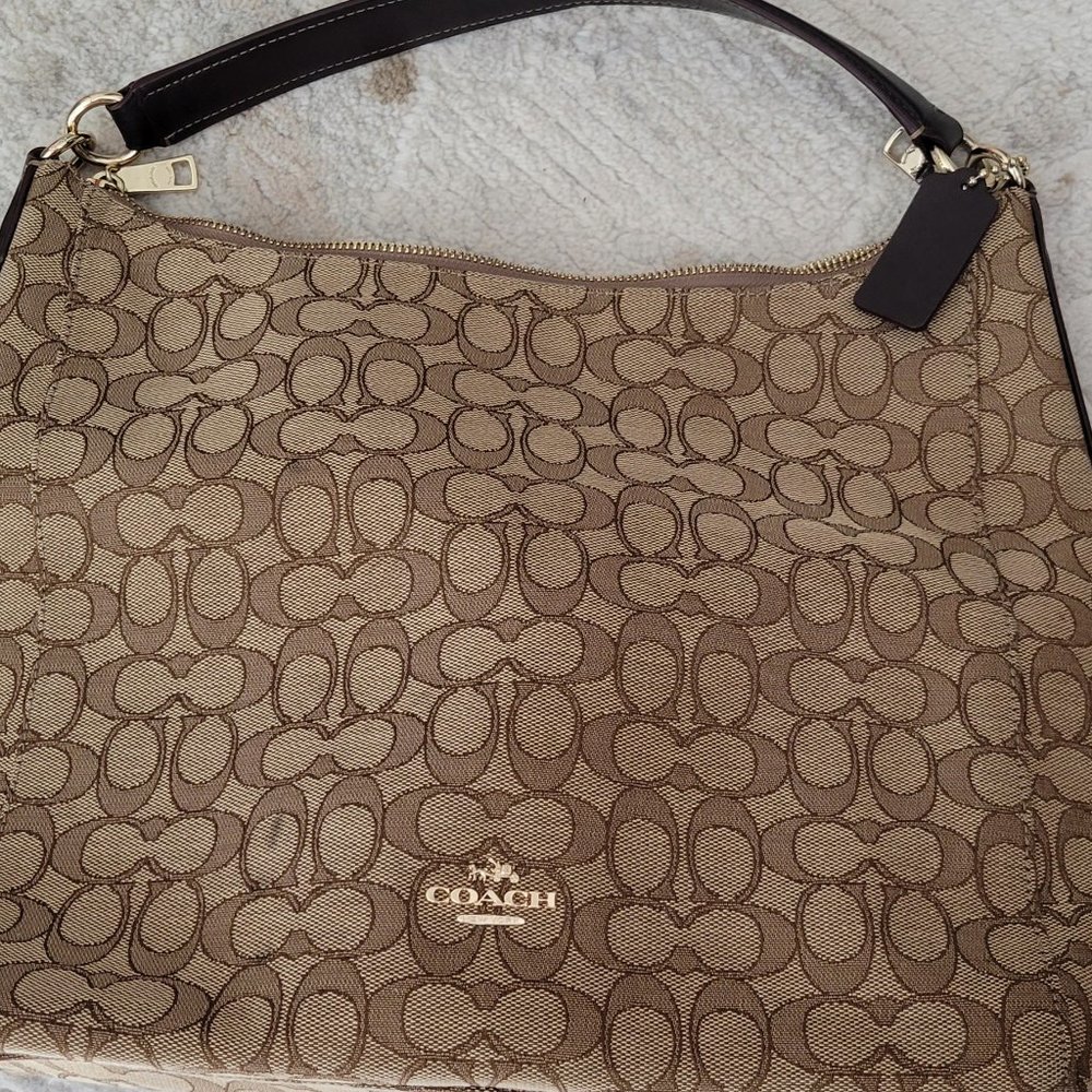 Authentic Coach Hobo Style Canvas Bag - Excellent Condition